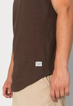 Jack & Jones Jjenoa Ss Crew Neck Noos - Basic T-Shirt - Mulch -Clothing Sale Store 0262f837890443d18a07d656364fad85