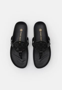 Tory Burch Miller Cloud - T-Bar Sandals - Black -Clothing Sale Store 07fef14794b64982939c7c693402e2ff