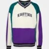 Kaotiko Crew Kasey - Sweatshirt - Ivory/Purple/Jade