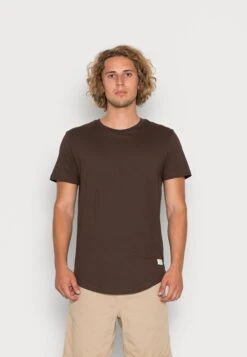 Jack & Jones Jjenoa Ss Crew Neck Noos - Basic T-Shirt - Mulch