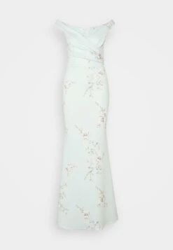 Wal G Wedding Kai V Neck Print Maxi - Occasion Wear - Sage Green -Clothing Sale Store 17c446b7bf314848af81e6ed919641e7