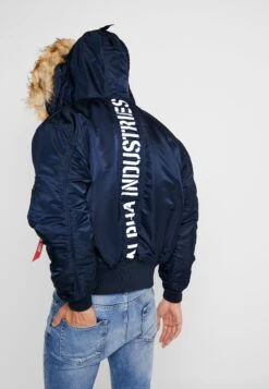Alpha Industries Hooded Custom - Winter Jacket - Rep Blue -Clothing Sale Store 29c462672df14e12acd540947947b7b5