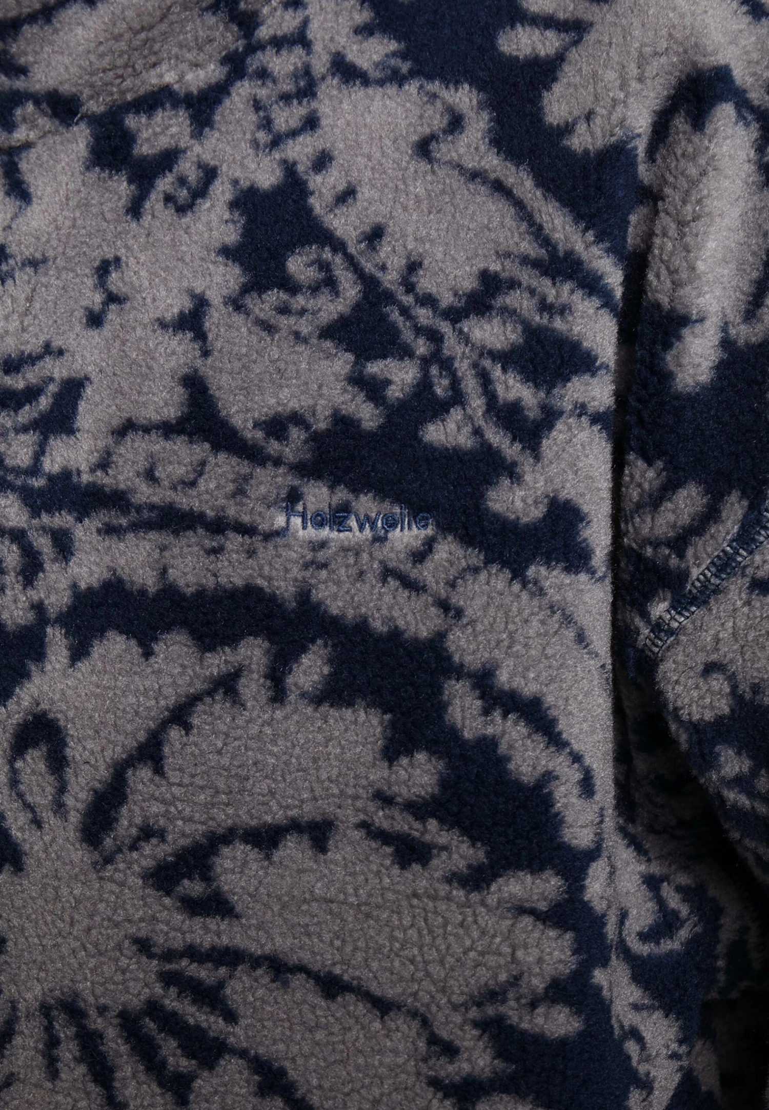 Holzweiler Arcadia Half Zip - Fleece Jumper - Blue Mix 2 Holzweiler Arcadia Half Zip - Fleece Jumper - Blue Mix - Image 2