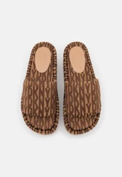 DKNY Vyra Platform Slide - Heeled Mules - Saddle/New Nude -Clothing Sale Store 41327dd49d6441289d1660a17dd0a359