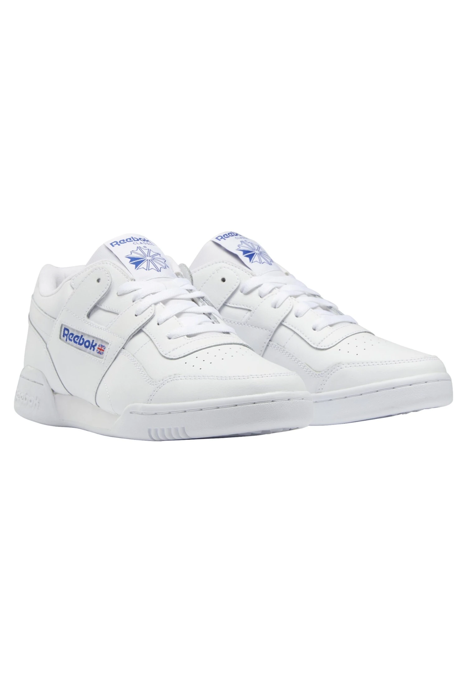 Reebok Classic Workout Plus - Trainers - Ftwr White/Ftwr White/Classic Cobalt 2 Reebok Classic Workout Plus - Trainers - Ftwr White/Ftwr White/Classic Cobalt - Image 2