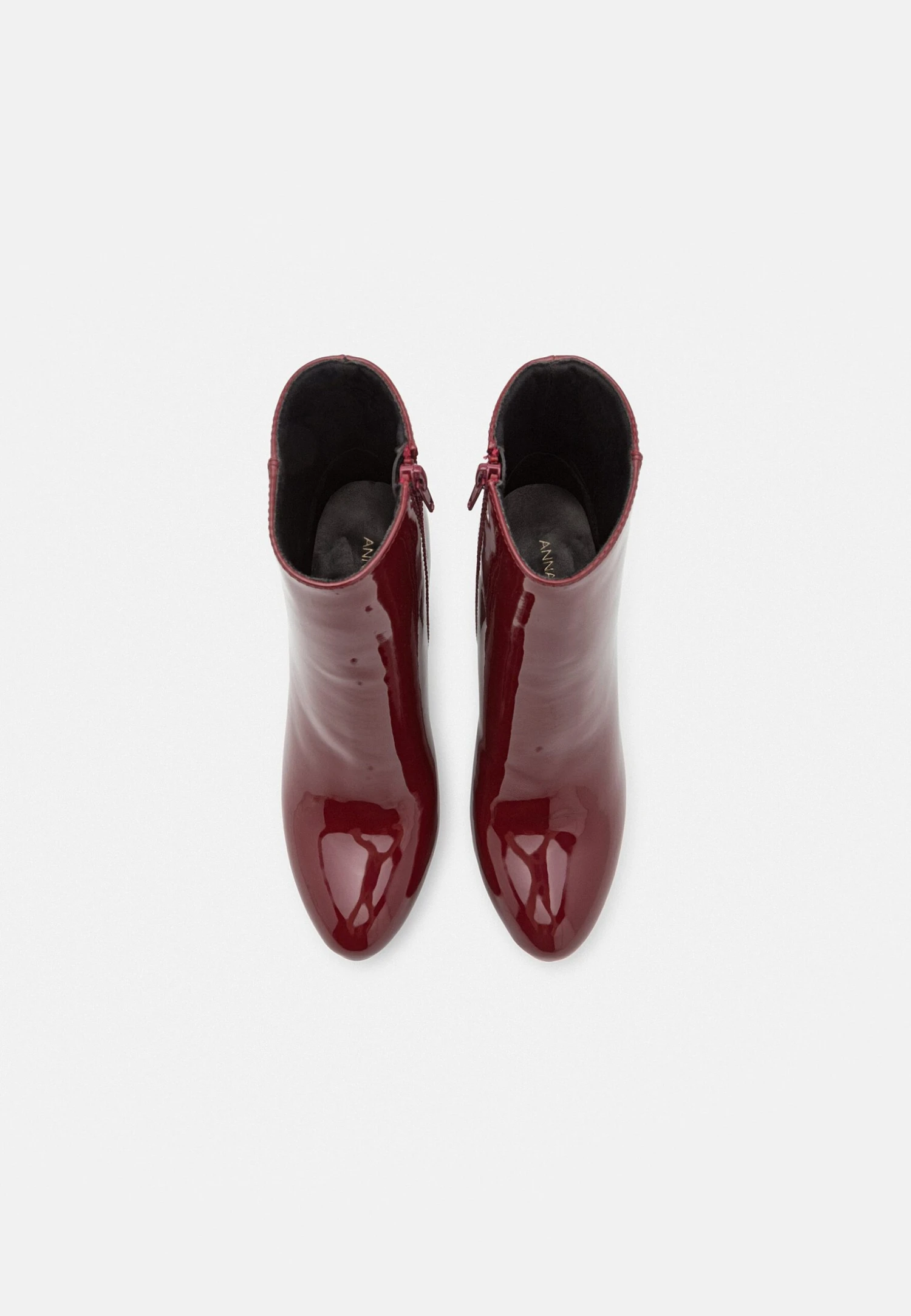 Anna Field High Heeled Ankle Boots - Dark Red 6 Anna Field High Heeled Ankle Boots - Dark Red - Image 6