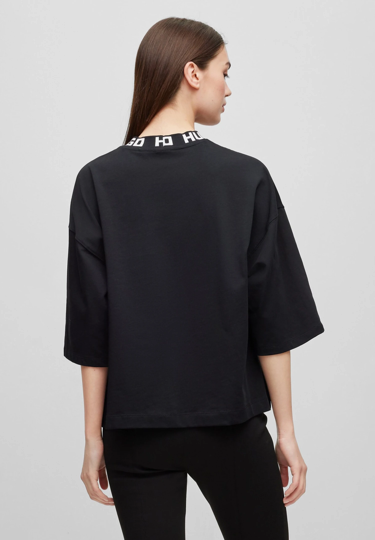 Hugo Dinaya - Long Sleeved Top - Black One 3 Hugo Dinaya - Long Sleeved Top - Black One - Image 3