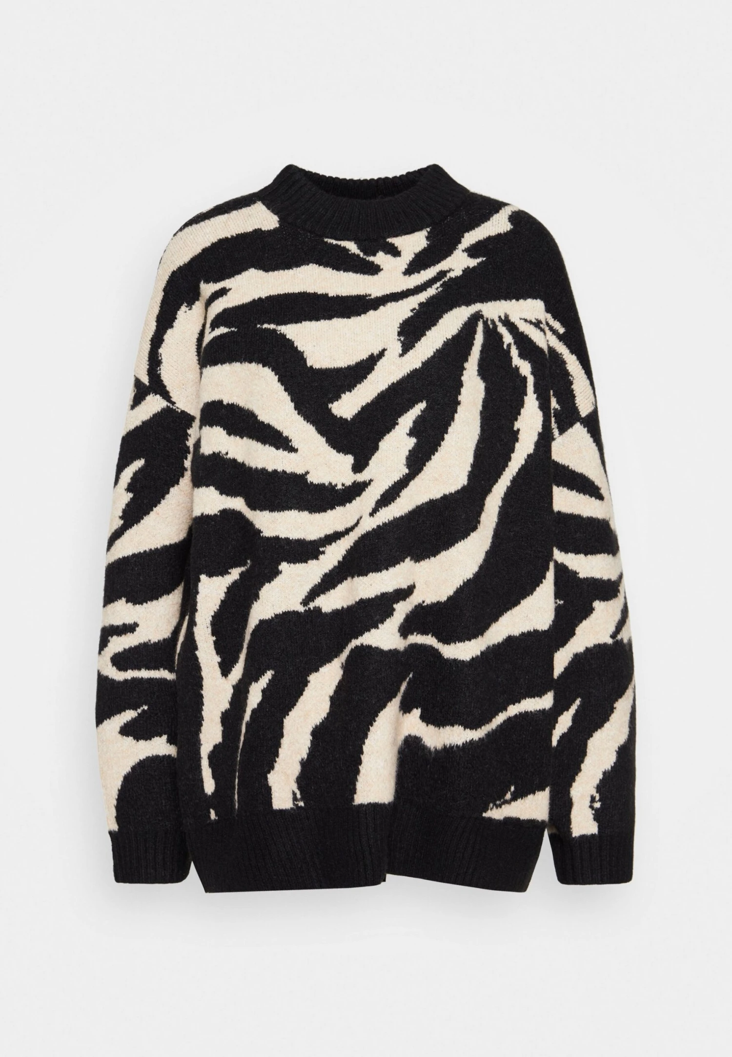 Monki Jumper - Black Dark/Beige 5 Monki Jumper - Black Dark/Beige - Image 5