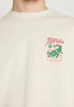 YOURTURN Crocodile Florida Graphic Tee Unisex- Print T-Shirt - Beige 9 YOURTURN Crocodile Florida Graphic Tee Unisex- Print T-Shirt - Beige -Clothing Sale Store 510d732c54fd483d80197dc7ac092e9c