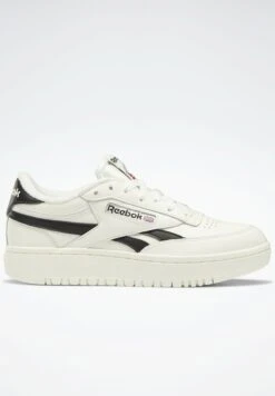 Reebok Classic Club C Double - Trainers - Chalk Core Black Chalk -Clothing Sale Store 511047353b7d4c09b419d344ddee461f