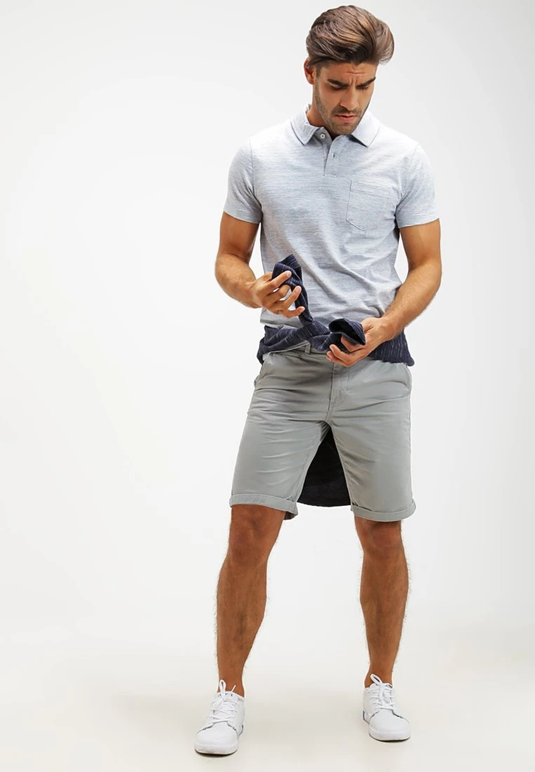 Pier One Polo Shirt - Light Blue Melange 2 Pier One Polo Shirt - Light Blue Melange - Image 2