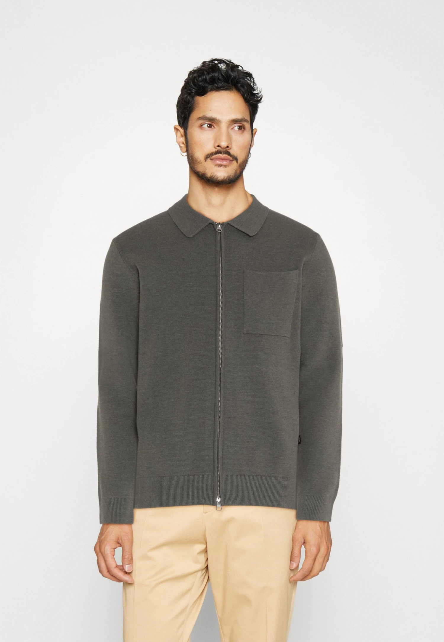 Indicode Jeans Inmuhlan - Cardigan - Light Grey Mix 1 Indicode Jeans Inmuhlan - Cardigan - Light Grey Mix