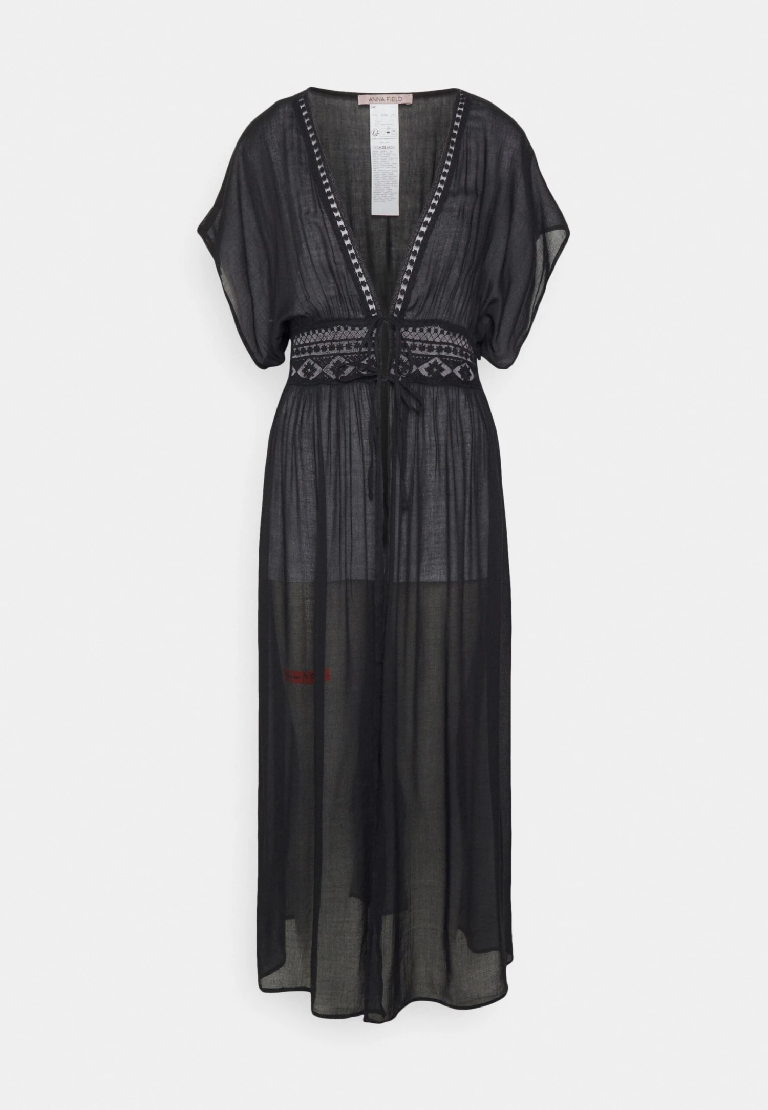 Anna Field Embroidered Cover Up/ 802 - Black - Beach Accessory - 802 - Black 4 Anna Field Embroidered Cover Up/ 802 - Black - Beach Accessory - 802 - Black - Image 4