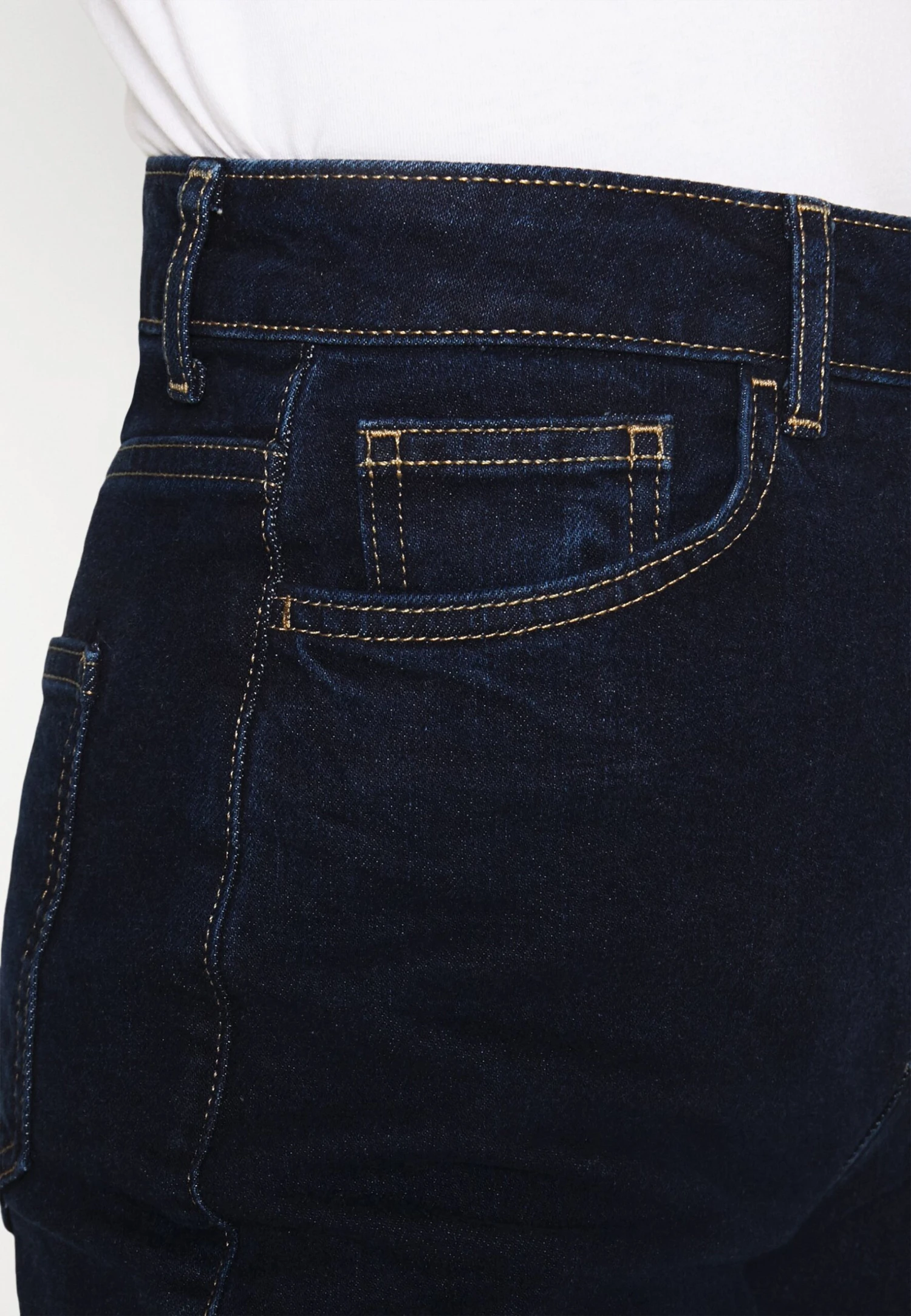 Flared Jeans - Dark Blue Denim 6 Flared Jeans - Dark Blue Denim - Image 6