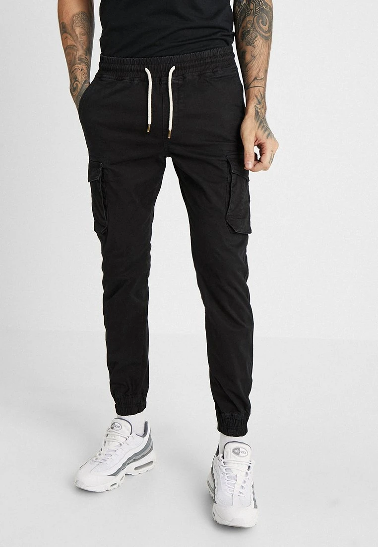 Pier One Cargo Trousers - Black 1 Pier One Cargo Trousers - Black