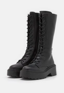 ONLY Shoes Onlbossi High Shaft Lace Up Boot - Lace-Up Boots - Black -Clothing Sale Store 7aed6ddbcd6a443db5963eba80d0b082