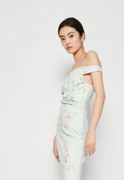 Wal G Wedding Kai V Neck Print Maxi - Occasion Wear - Sage Green -Clothing Sale Store 7d78cfd2e1be438d8740d0dce1404732