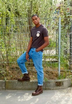 Dr. Martens 1460 Unisex - Lace-Up Ankle Boots - Dark Brown Crazy Horse -Clothing Sale Store 8572ea645302486d9d9f7ca6ca7cc164