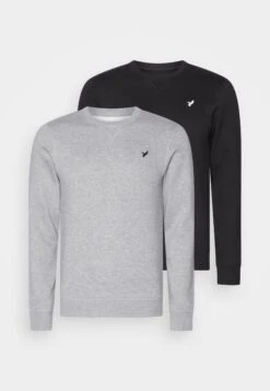 Pier One Sweatshirt - Black/Mottled Grey