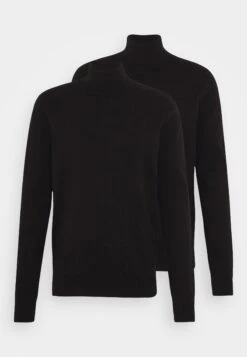 Pier One 2 Pack - Basic Turtleneck - Jumper - Black -Clothing Sale Store 8734a667699e468ebb89189aafa90312