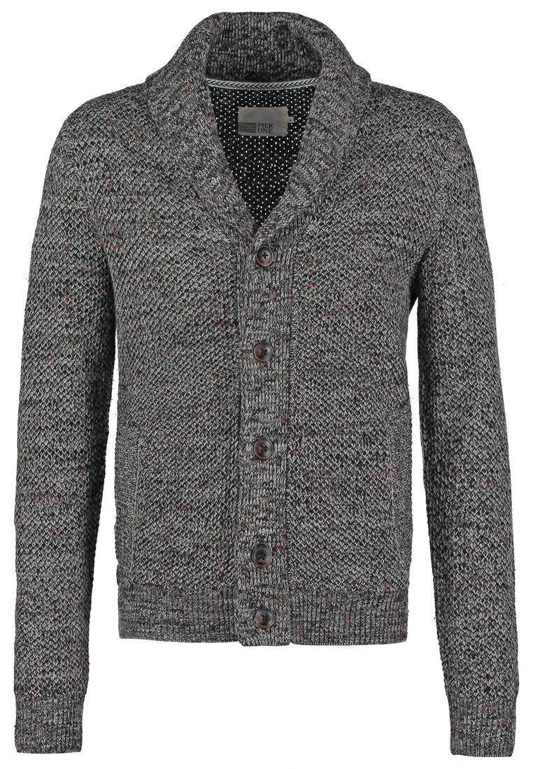 Pier One Cardigan - Dark Grey Melange 8 Pier One Cardigan - Dark Grey Melange - Image 8