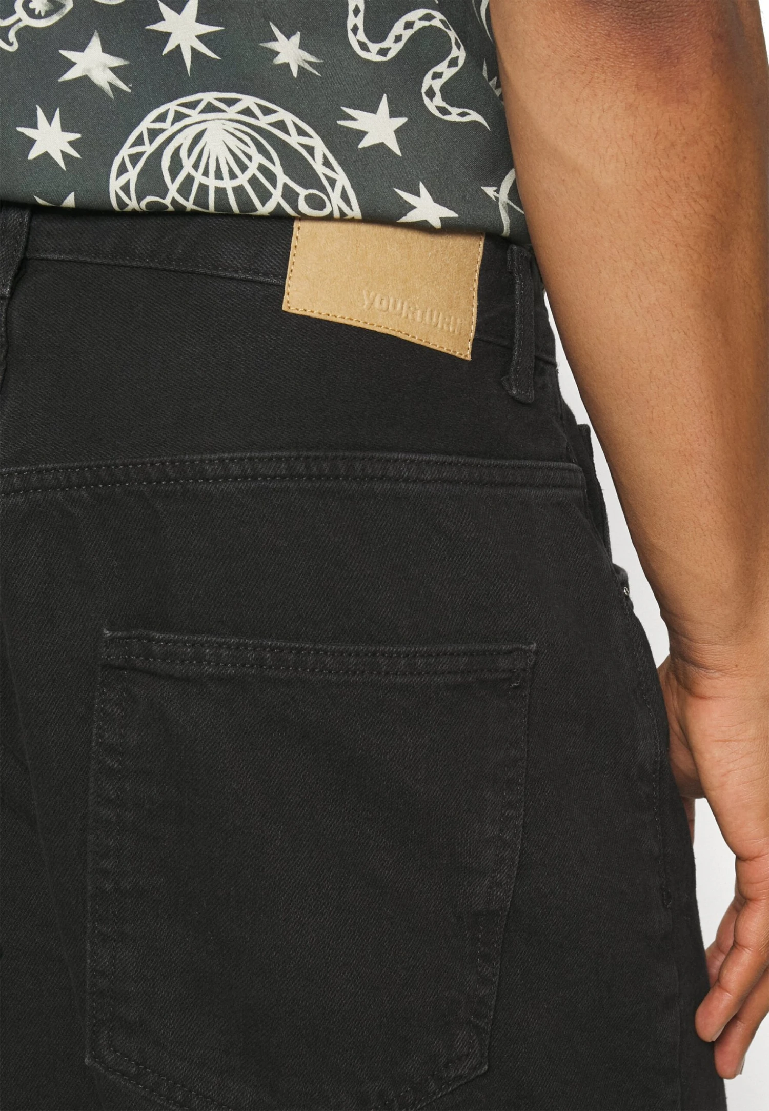 YOURTURN Baggy Jeans Unisex - Relaxed Fit Jeans - Black Denim 5 YOURTURN Baggy Jeans Unisex - Relaxed Fit Jeans - Black Denim - Image 5