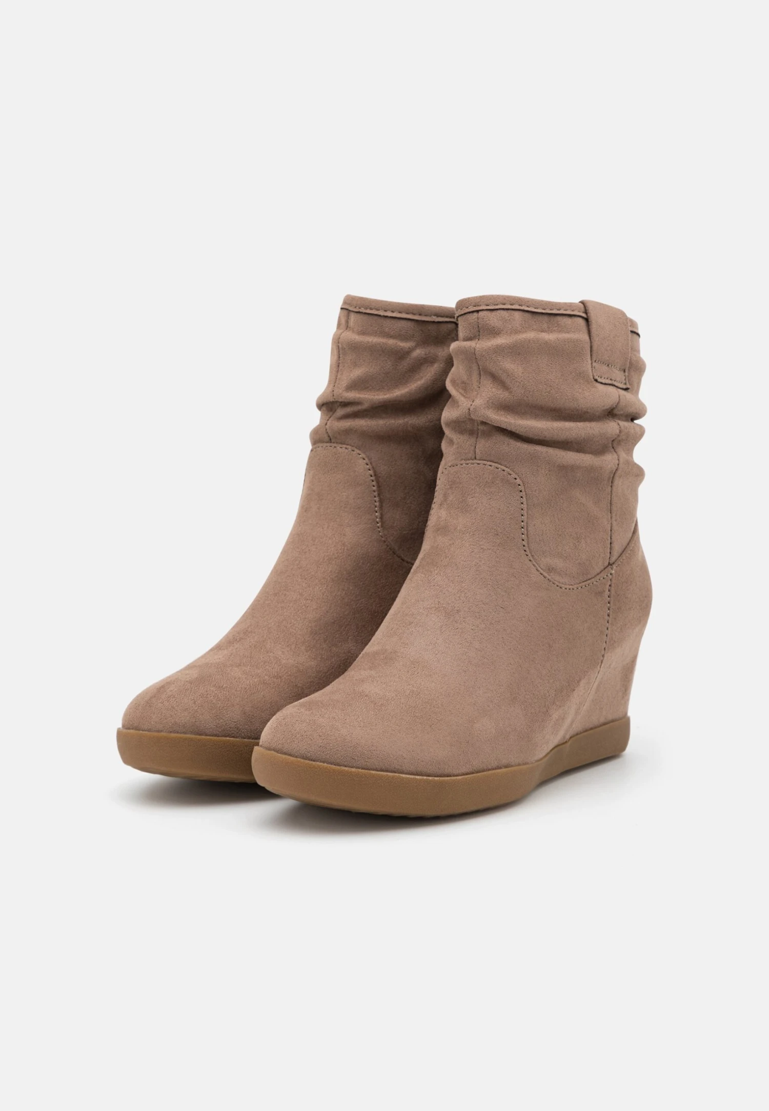 Anna Field Winter Boot - Wedge Ankle Boots - Taupe 3 Anna Field Winter Boot - Wedge Ankle Boots - Taupe - Image 3