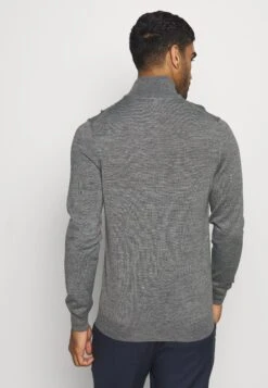 Lyle & Scott Golf Core Zip Mix - Jumper - Mid Grey Marl -Clothing Sale Store 916fd9c0334b447e8fa9cab27db76e5b