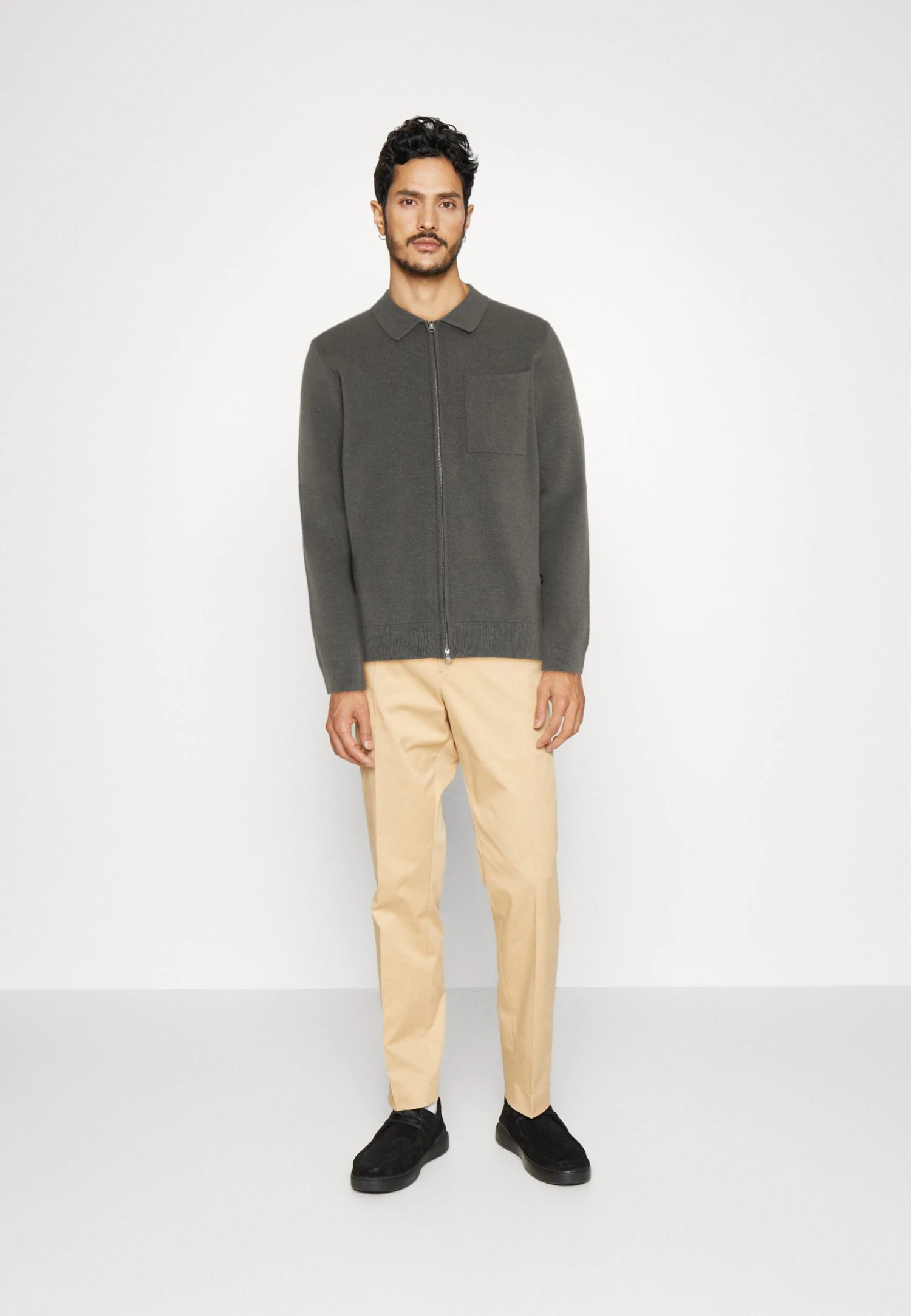 Indicode Jeans Inmuhlan - Cardigan - Light Grey Mix 2 Indicode Jeans Inmuhlan - Cardigan - Light Grey Mix - Image 2