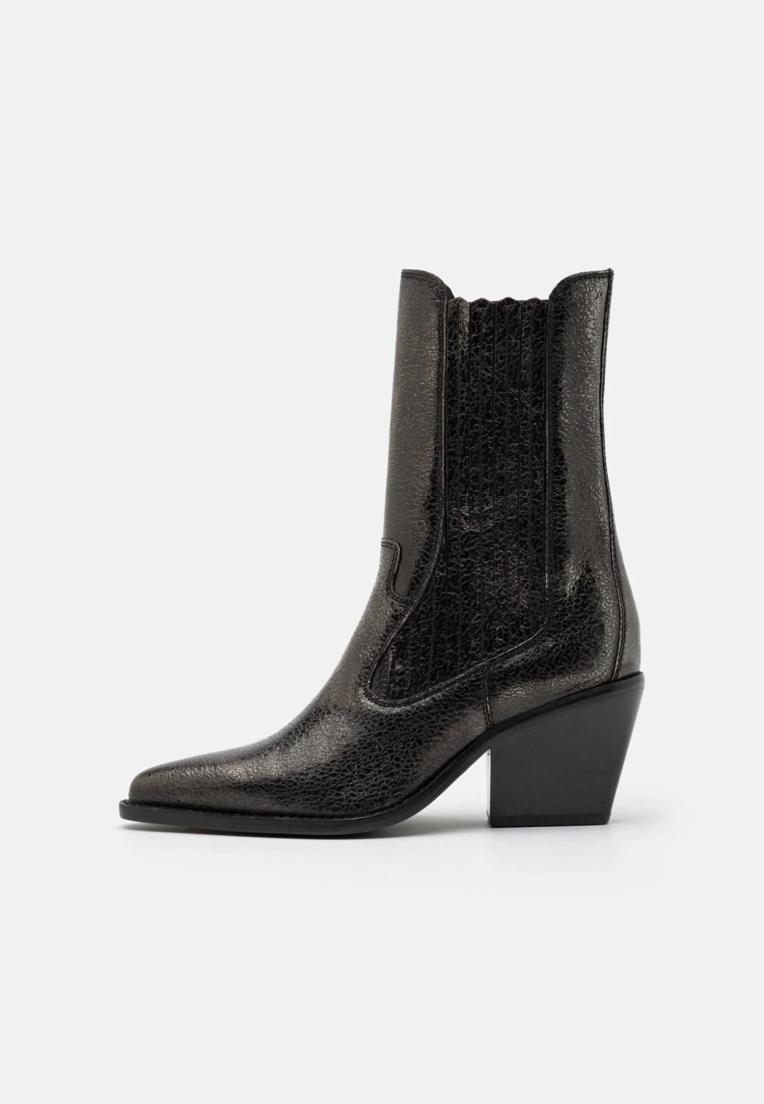 Bronx Next Low Kole - Cowboy/Biker Ankle Boot - Gunmetal 2 Bronx Next Low Kole - Cowboy/Biker Ankle Boot - Gunmetal - Image 2