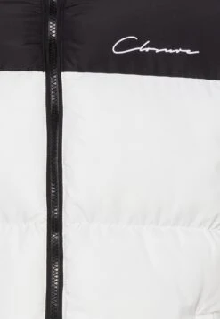 Contrast Puffer Jacket - Winter Jacket - White -Clothing Sale Store 9702a25ca577455b9de0630d9935f186