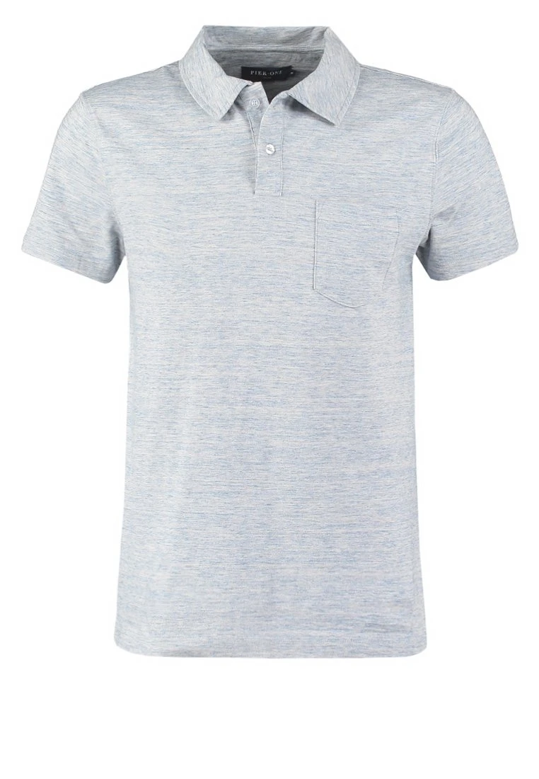 Pier One Polo Shirt - Light Blue Melange 5 Pier One Polo Shirt - Light Blue Melange - Image 5