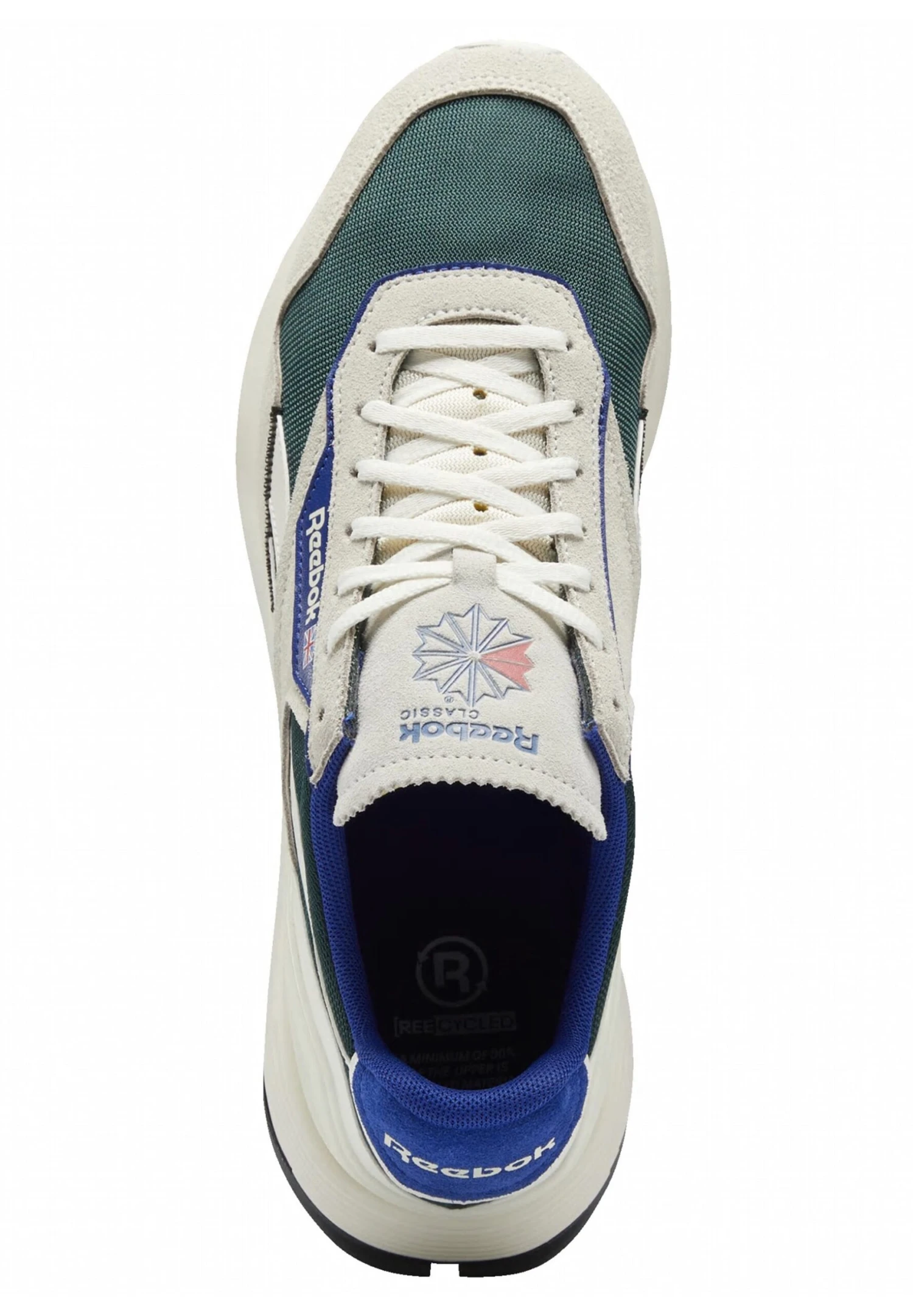 Reebok Classic Trainers - Chalk/Forest Green/Classic Cobalt 2 Reebok Classic Trainers - Chalk/Forest Green/Classic Cobalt - Image 2