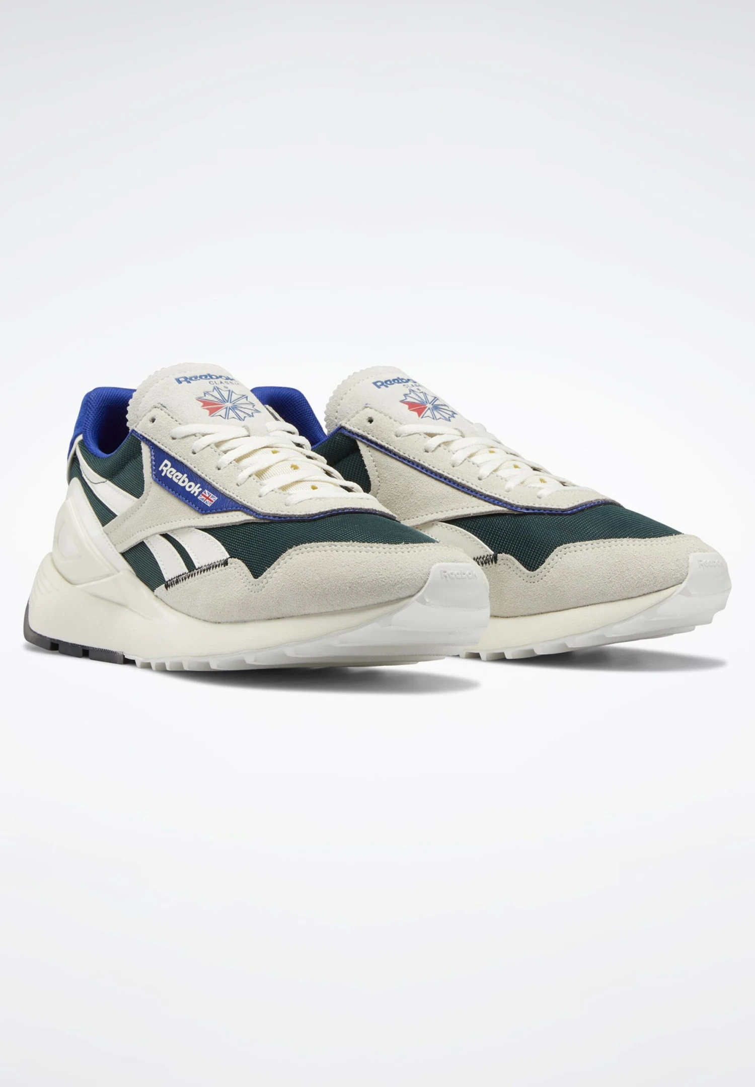 Reebok Classic Trainers - Chalk/Forest Green/Classic Cobalt 3 Reebok Classic Trainers - Chalk/Forest Green/Classic Cobalt - Image 3