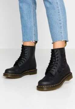 Dr. Martens 1460 Vonda Mono - Lace-Up Ankle Boots - Black -Clothing Sale Store ae726cd898e34fc5bcf96469c4cead83