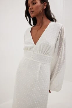 NA-KD Balloon Sleeve Button Detail Dress - Maxi Dress 6 NA-KD Balloon Sleeve Button Detail Dress - Maxi Dress -Clothing Sale Store b8635e3560804dcd9eb56708fb0bc93a