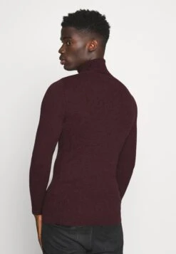 Pier One Muscle Fit Turtle - Jumper - Mottled Bordeaux -Clothing Sale Store bba56a724f204278a980f2e471db433c