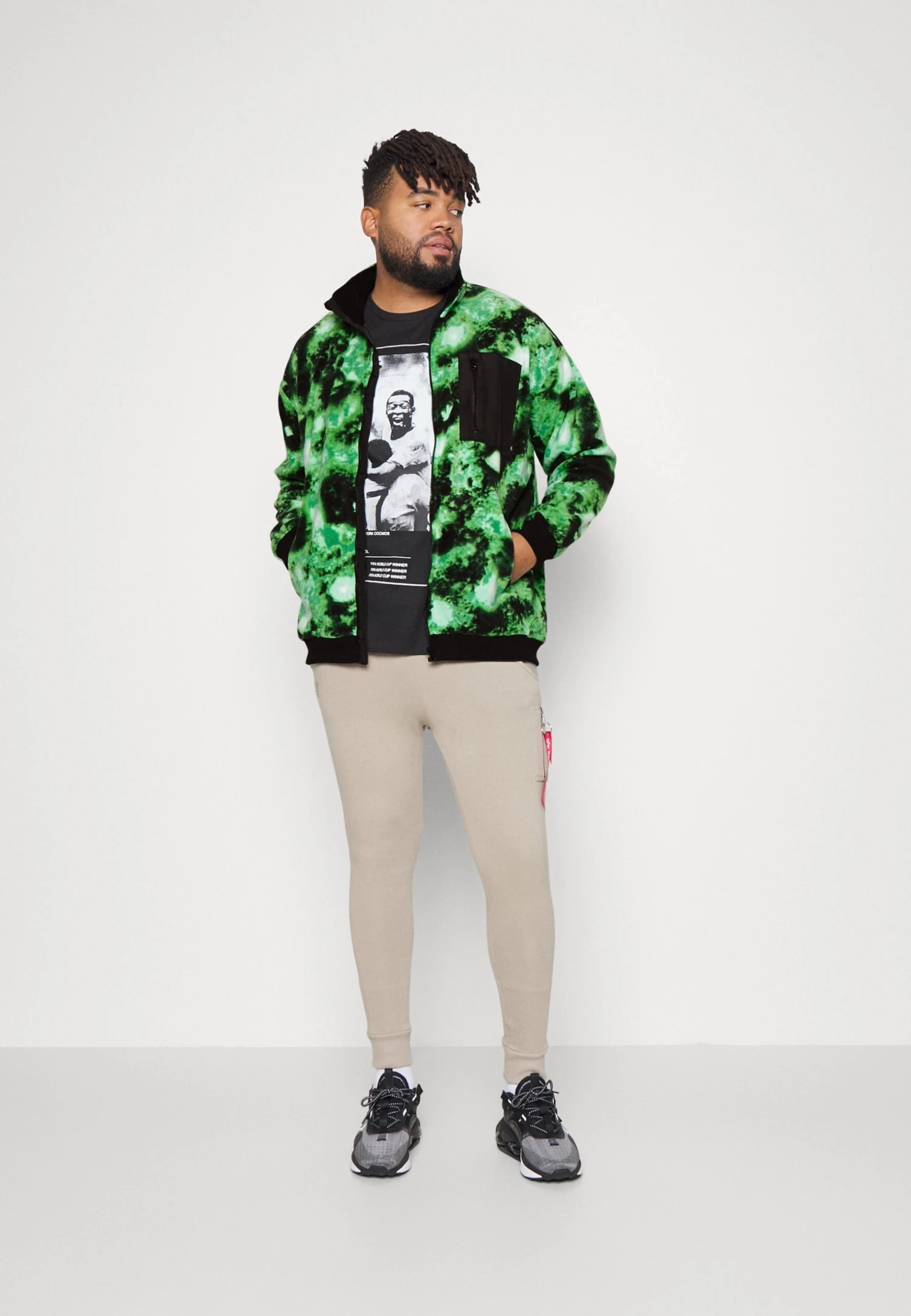 YOURTURN Fleece Jacket - Green 2 YOURTURN Fleece Jacket - Green - Image 2