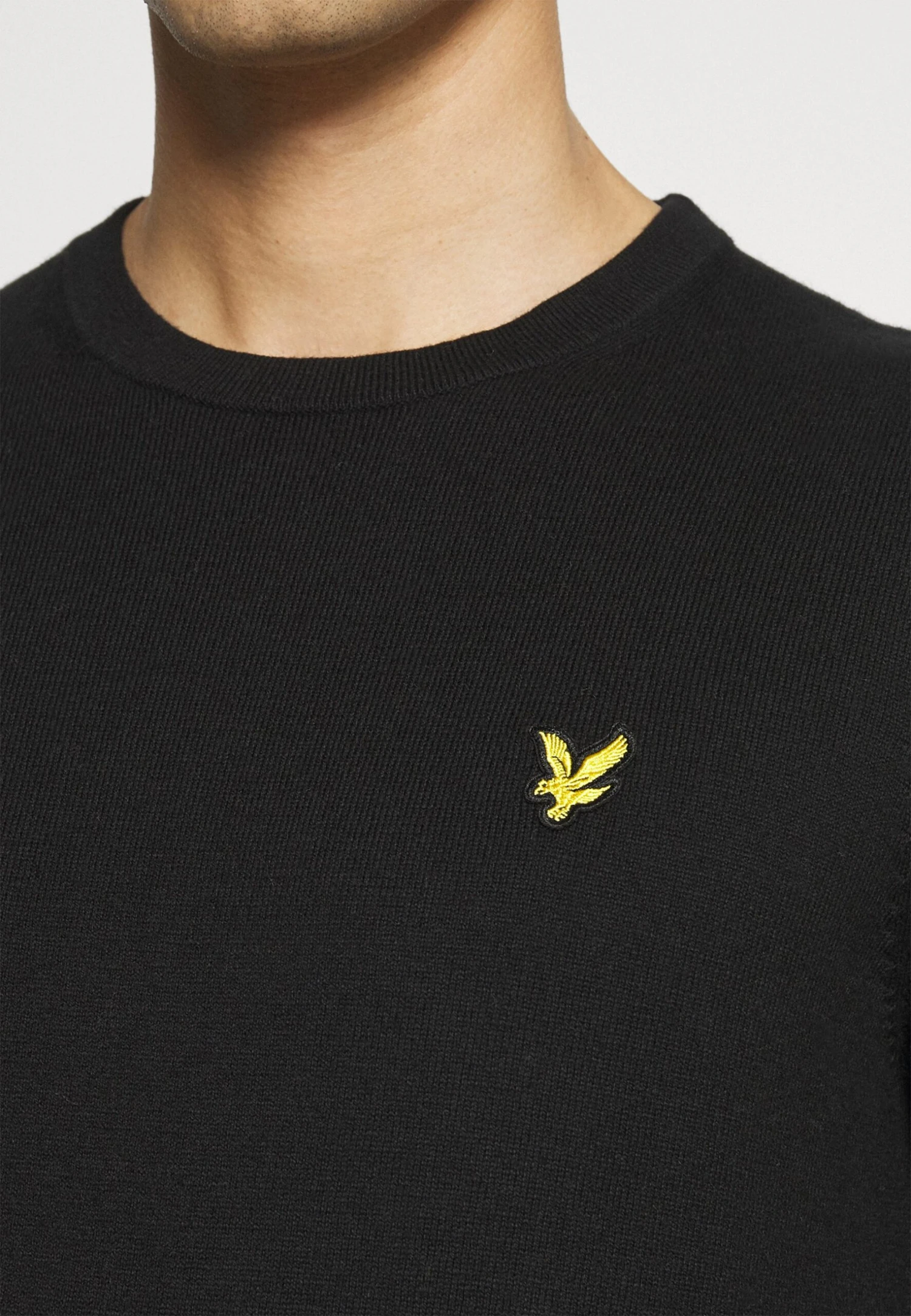 Lyle & Scott Crew Neck Jumper - Jumper - Jet Black 6 Lyle & Scott Crew Neck Jumper - Jumper - Jet Black - Image 6