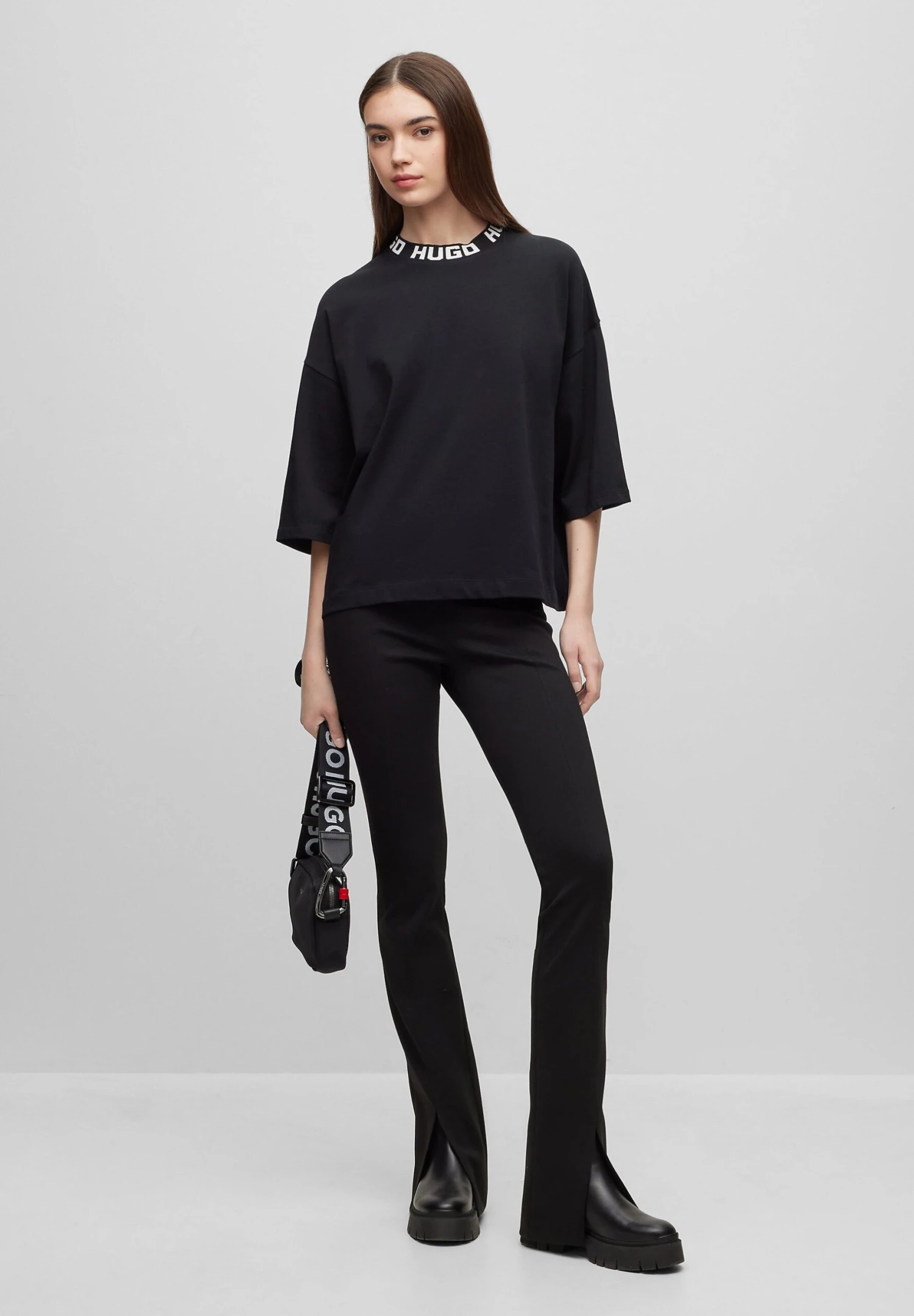 Hugo Dinaya - Long Sleeved Top - Black One 2 Hugo Dinaya - Long Sleeved Top - Black One - Image 2