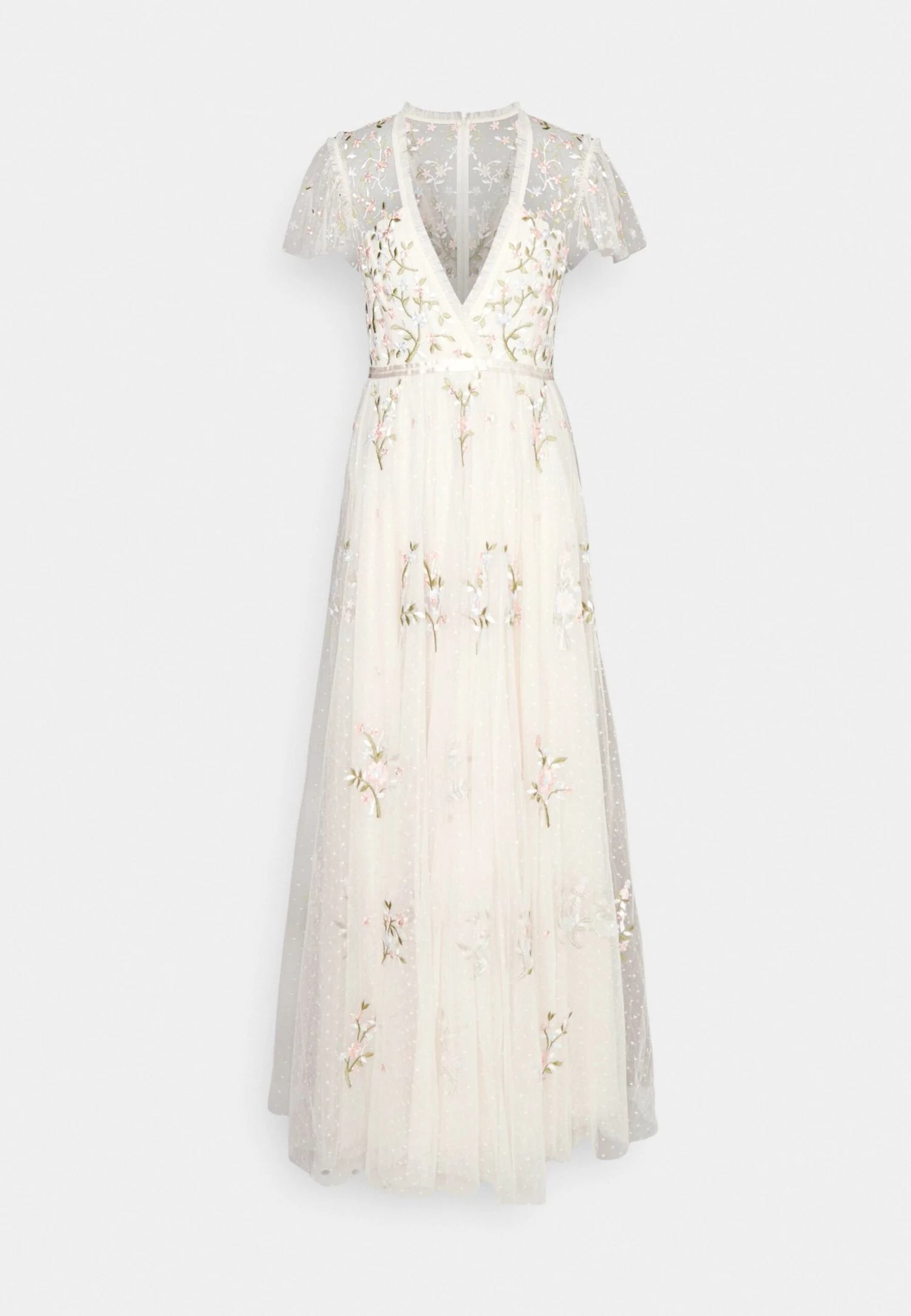 Needle & Thread Exclusive Petunia Cap Sleeve Gown - Occasion Wear - Cream 7 Needle & Thread Exclusive Petunia Cap Sleeve Gown - Occasion Wear - Cream - Image 7