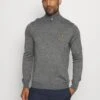 Lyle & Scott Golf Core Zip Mix - Jumper - Mid Grey Marl