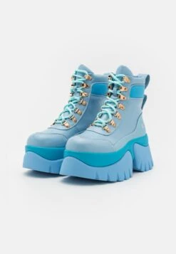 KOI FOOTWEAR Melanie Martinez Crybaby Platform Boots - Platform Ankle Boots - Blue -Clothing Sale Store d18db353f1c34d99afa8b9ef4ceaee81