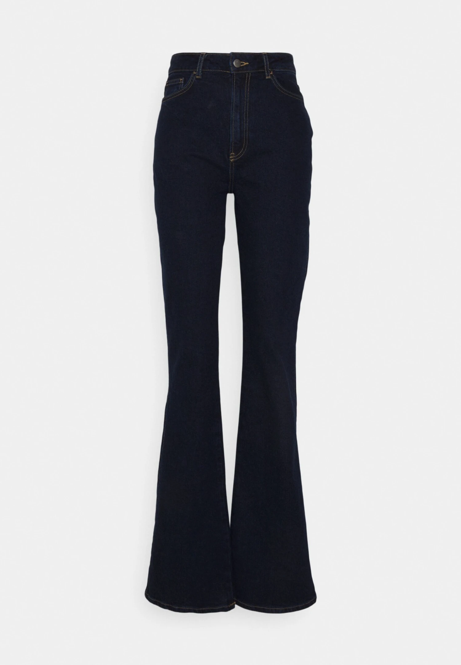 Flared Jeans - Dark Blue Denim 5 Flared Jeans - Dark Blue Denim - Image 5
