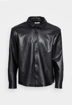 YOURTURN Unisex - Faux Leather Jacket - Black