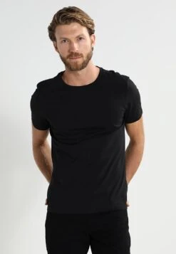 Pier One 2 Pack - Basic T-Shirt - Black -Clothing Sale Store dee66c7e2e734d18983e6a98b1cdab15