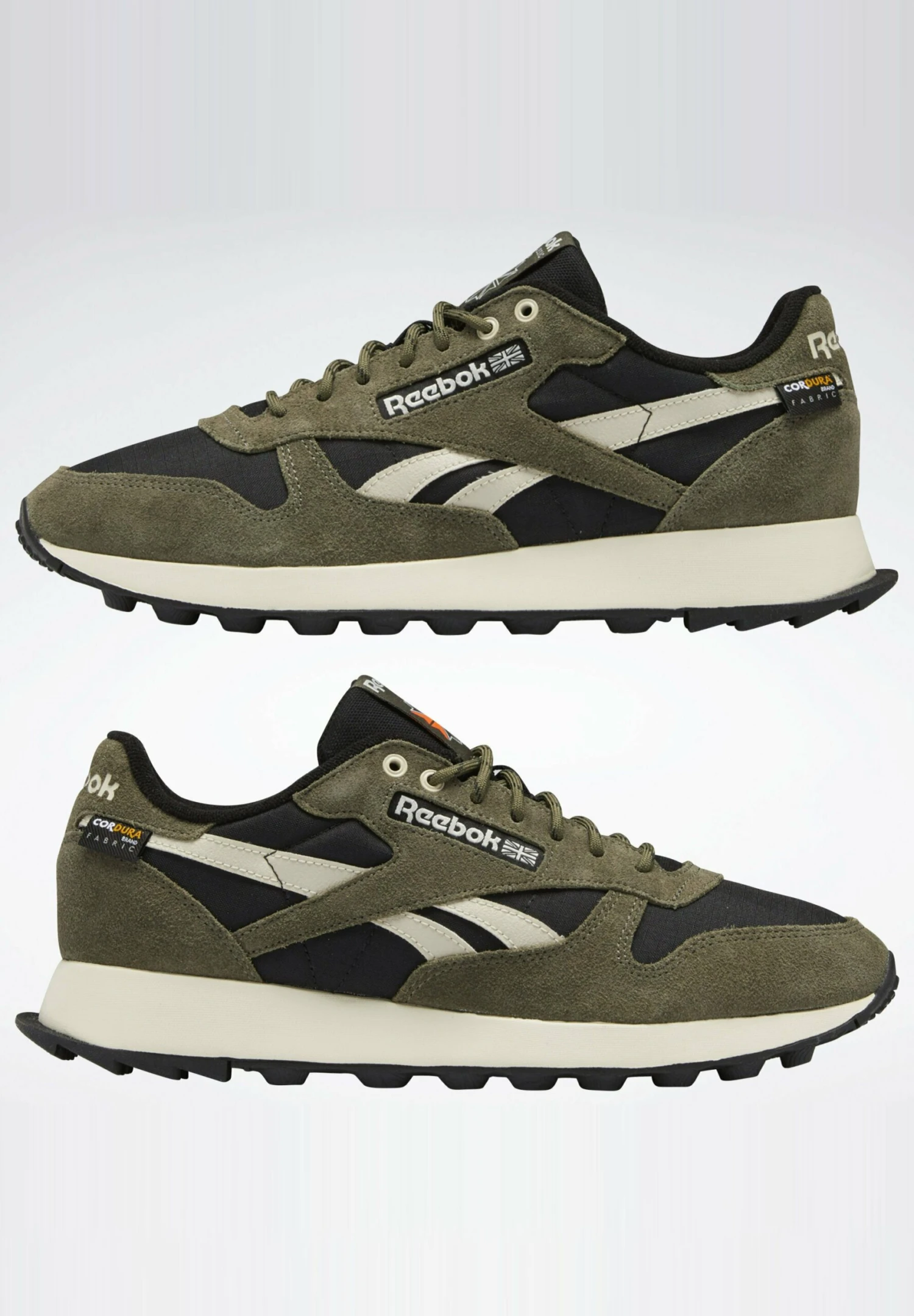 Reebok Classic Classic Leather Unisex - Trainers - Core Black Army Green Stucco 6 Reebok Classic Classic Leather Unisex - Trainers - Core Black Army Green Stucco - Image 6