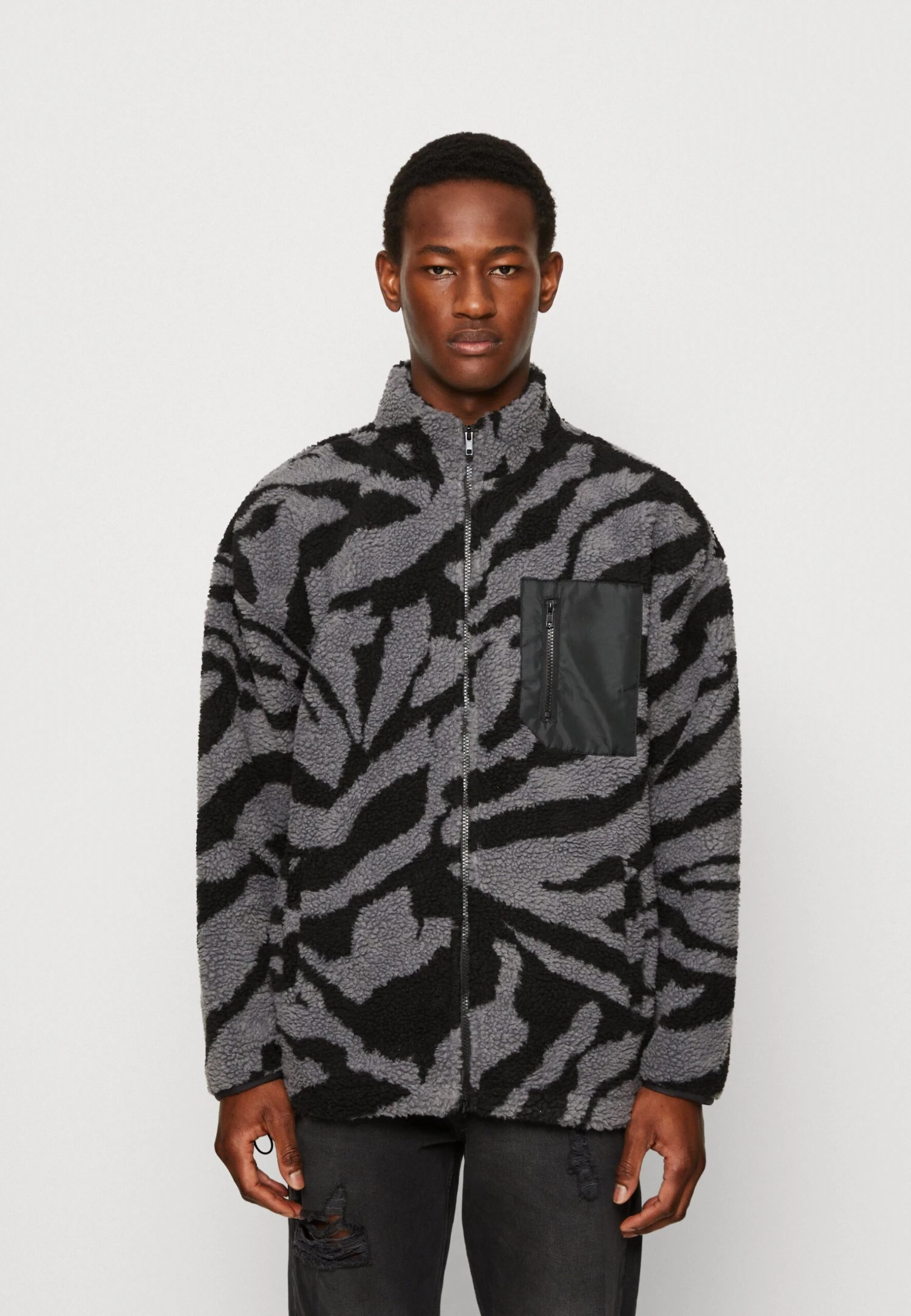 YOURTURN Unisex - Fleece Jacket - Grey 1 YOURTURN Unisex - Fleece Jacket - Grey