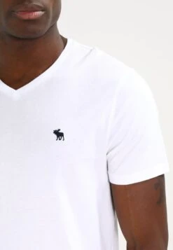 Abercrombie & Fitch Vneck 3 Pack - Basic T-Shirt - White/Black/Grey -Clothing Sale Store f54c439614614d88ae5ec876f859baca