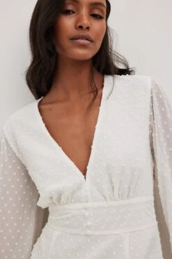 NA-KD Balloon Sleeve Button Detail Dress - Maxi Dress 7 NA-KD Balloon Sleeve Button Detail Dress - Maxi Dress -Clothing Sale Store fe4acbc37cb84e098ca7e501535d96ff